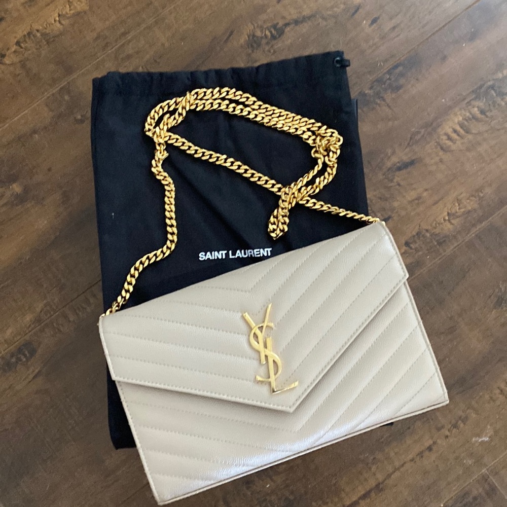 YSL Cassandre Chain Wallet Purse
